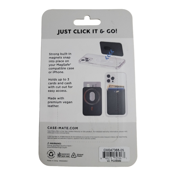 Case Mate Magnetic Card Holder Works With MagSafe Wallet (Cognac Brown) - Picture 2 of 7